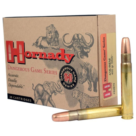 Hornady .416 Remington Mag 400 Grain DGS-20 Count